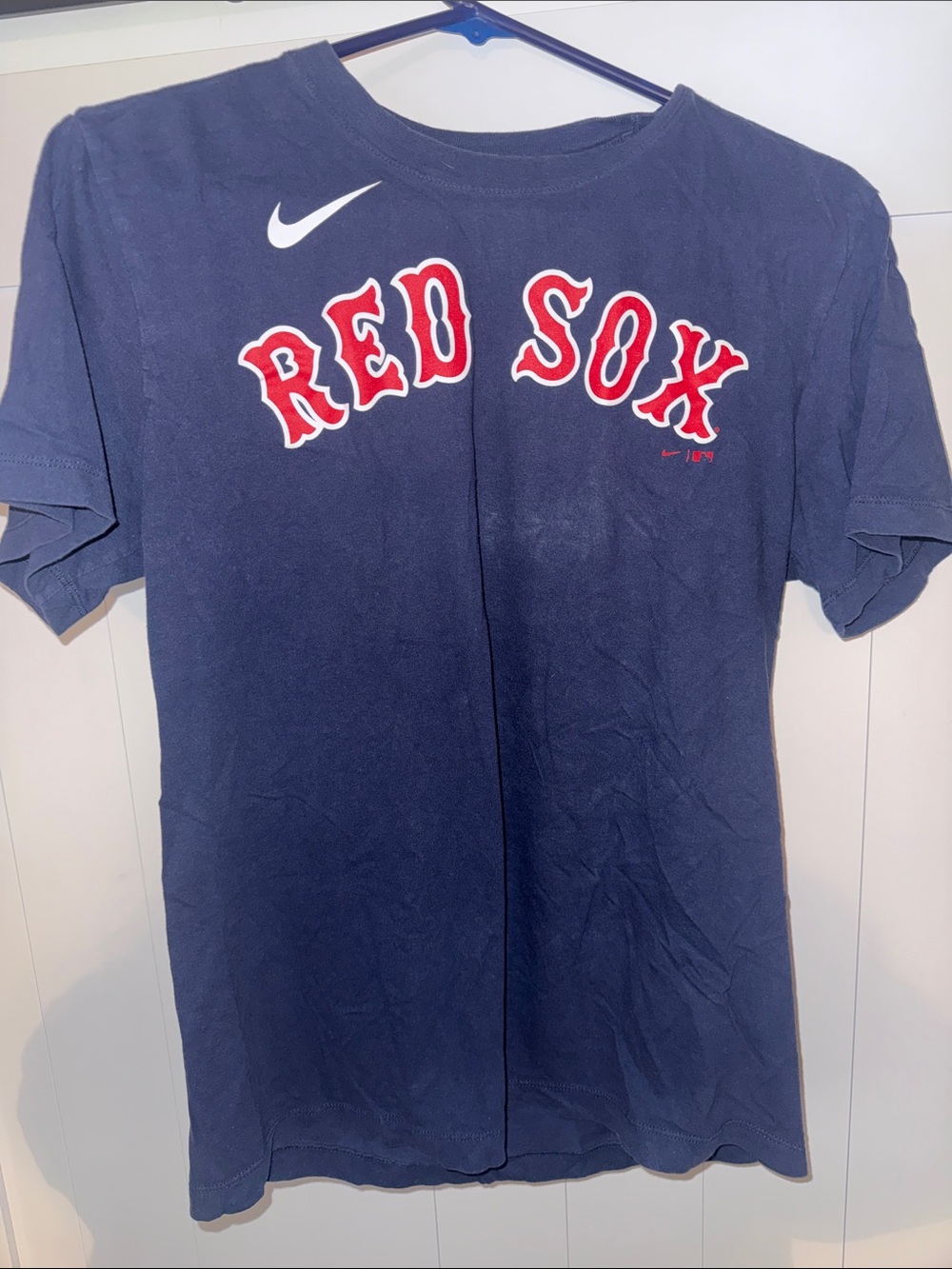 Nike Navy Blue Red Sox Short Sleeve T-Shirt